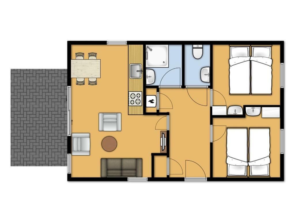 Rcn Vakantiepark De Schotsman Appartement De Caisson Kamperland Zewnętrze zdjęcie